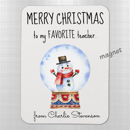 Anpassningsbar Magnet Favorite Teacher God jul