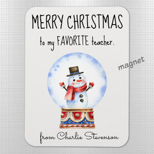 Anpassningsbar Magnet Favorite Teacher God jul