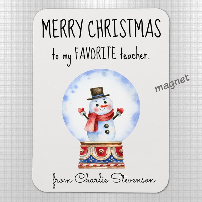 Anpassningsbar Magnet Favorite Teacher God jul (Skapare uppladdad)