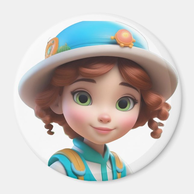 "Anpassningsbar Magnet med unik design" (Framsidan)