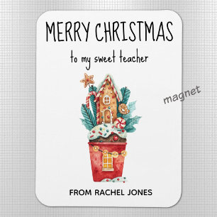 Anpassningsbar Magnet Sweet Teacher God jul