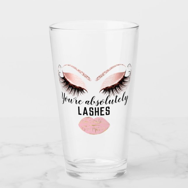 Anpassningsbar Makeup Artist Eyelash Rosa Kiss Gir Glaskopp (Framsida)