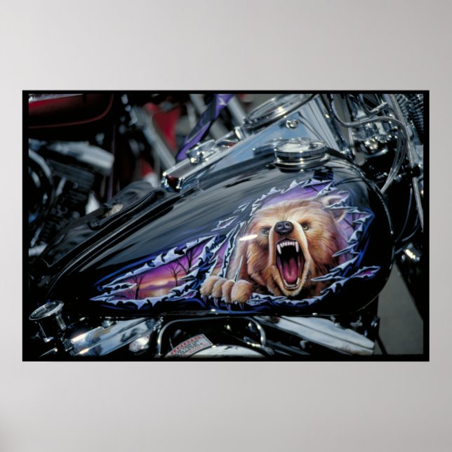 Anpassningsbar målad tank South Dakota Poster (Framsidan)