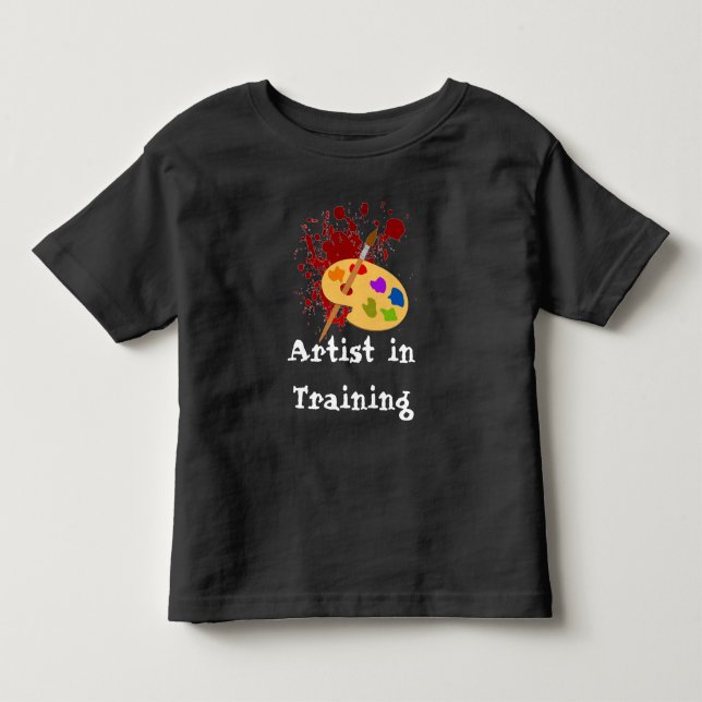 Anpassningsbar målare utskrift småbarn t-shirt (Framsida)