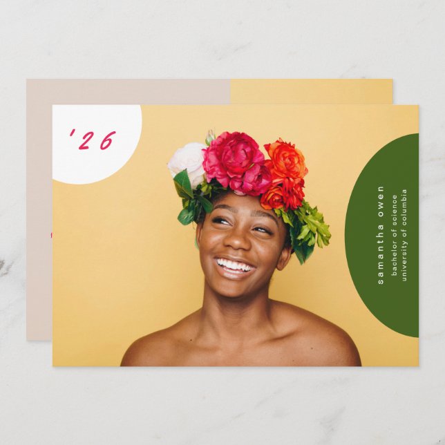 Anpassningsbar Mall för Roligt Student för flera F (Fram/baksida)