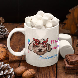 Anpassningsbar Maltesiska Mamma Cute Mors dag Hund Kaffemugg