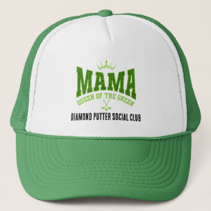 Anpassningsbar MAMA QUEEN OF THE GREEN Dam-Golf Keps