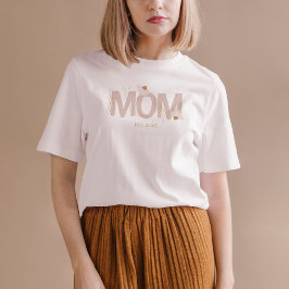 Anpassningsbar MAMMA Blommigt Mor Bebisstövel för T Shirt