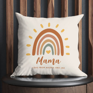 Anpassningsbar Mamma Boho Modern Snyggt Rainbow So Kudde