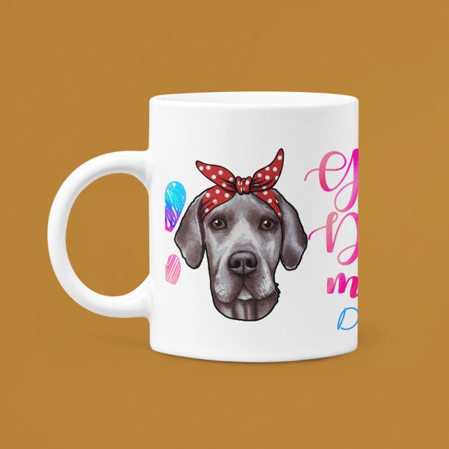 Anpassningsbar Mamma Cute Mors dag Hund älskare Kaffemugg (Skapare uppladdad)