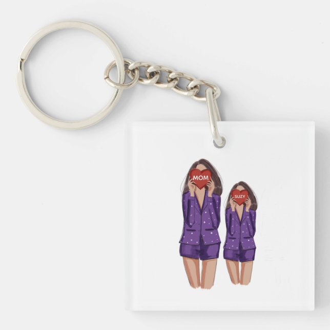 anpassningsbar, mamma, dotter, mors dag, gåva (Framsidan)