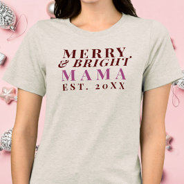 Anpassningsbar Mamma Est. Årets minsta Coola för B T Shirt
