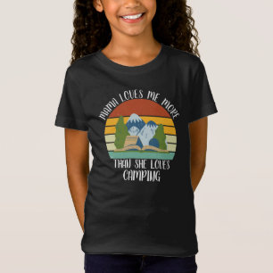ANPASSNINGSBAR Mamma Kärlek mig mer än hon Kärlek T Shirt