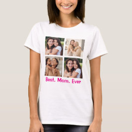 Anpassningsbar Mamma Photo Shirt - Best. Mamma. Al T Shirt