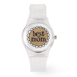 Anpassningsbar Mamma Scalloped Kant Watch Armbandsur