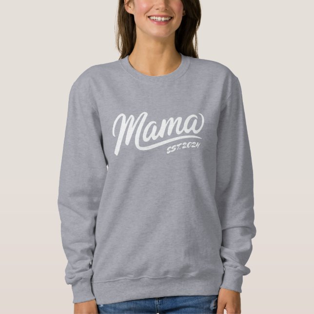 Anpassningsbar Mamma Sweatshirt T Shirt (Framsida)