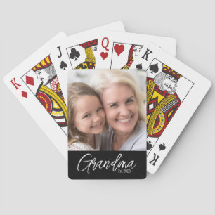 Anpassningsbar Mammaårsjubileum Foto Casinokort