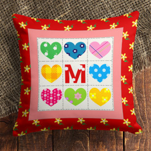 Anpassningsbar Mamma's Cushion Monogram Pillow 🎁 Kudde