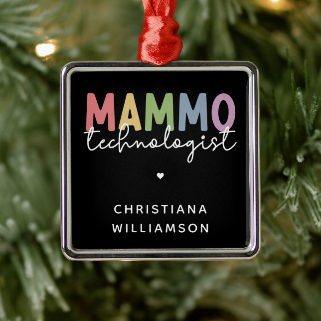 Anpassningsbar Mammo Technolog Mammography Tech Julgransprydnad Metall (Träd)