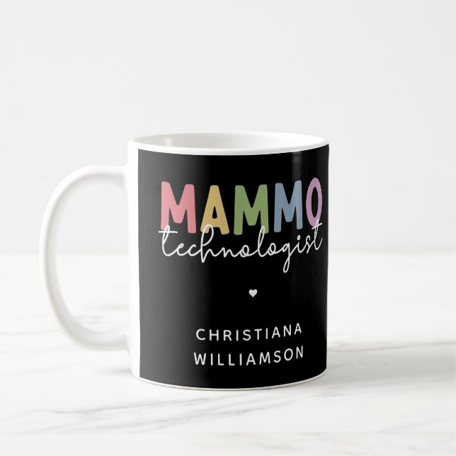 Anpassningsbar Mammo Technolog Mammography Tech Kaffemugg (Vänster)