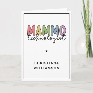 Anpassningsbar Mammo Technolog Mammography Tech Kort
