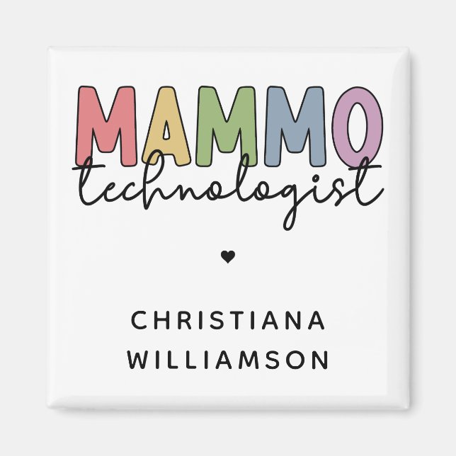 Anpassningsbar Mammo Technolog Mammography Tech Magnet (Framsidan)