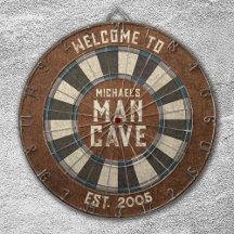 Anpassningsbar Man Cave Rustic Dartboard
