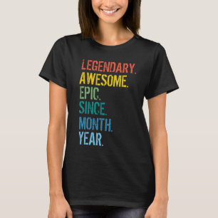 Anpassningsbar Månad och födelsedag T Shirt