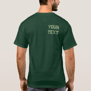 Anpassningsbar Manar Bakåt Skriv ut formaterad tec T Shirt