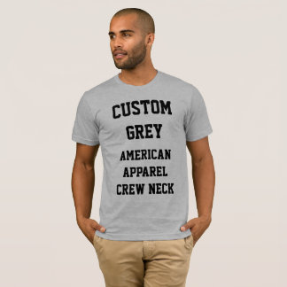 Anpassningsbar Manar GRÅTT AMERICAN APPAREL T-SHIR Tee