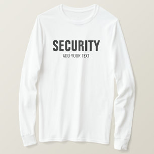 Anpassningsbar Manar Långärmad - säkerhetsvit T Shirt
