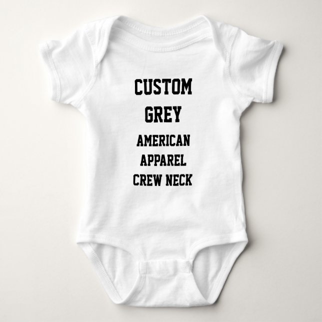 Anpassningsbar Manar SILVER GRÅTT AMERICAN APPAREL T-shirt (Framsida)