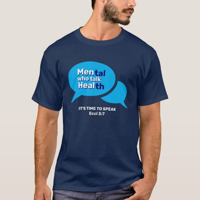 Anpassningsbar MANAR SOM PRATAR OM HÄLSO- OCH SJUK T Shirt (Framsida)