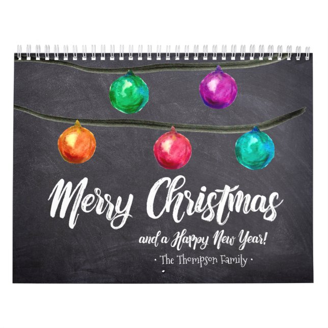 Anpassningsbar - månatliga bilder av vattenfärgen  kalender (Omslag)