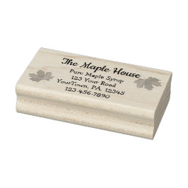 Anpassningsbar Maple Syrup Business Rubber Frimärk Stämpel