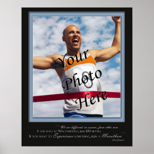 Anpassningsbar Marathon Poster - Expert - Blue
