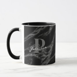 Anpassningsbar Marble Black Mugg