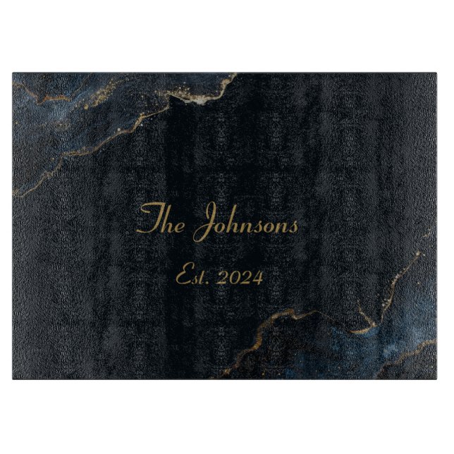 Anpassningsbar Marble Mönster, Blue Acccing Board (Framsidan)