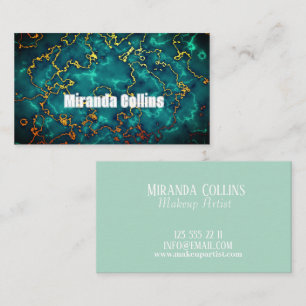Anpassningsbar Marble Sophisticated Script Minimal Visitkort