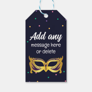 ANPASSNINGSBAR Mardi Gras Temaparty Roligt Festive Presentetikett