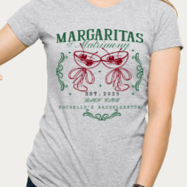 Anpassningsbar Margaritas och Matrimony Bacheloret T Shirt