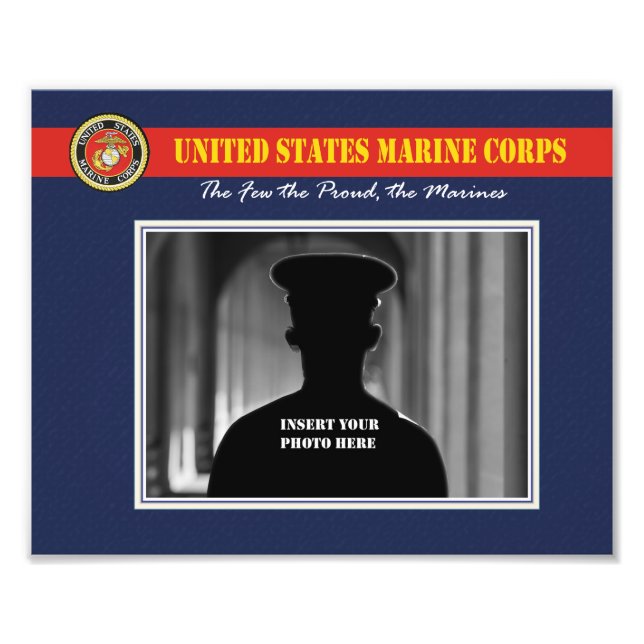 Anpassningsbar Marine Corps Photo Fototryck (Framsidan)