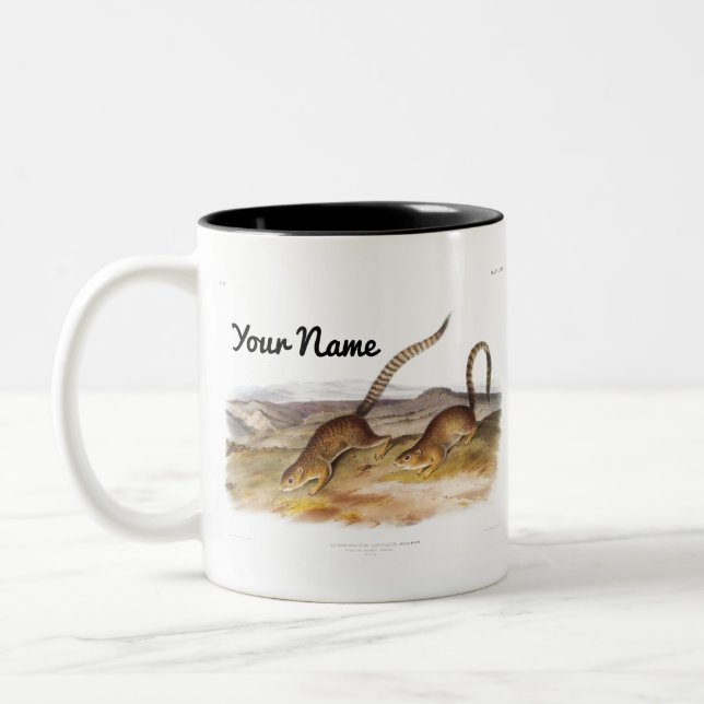 Anpassningsbar Marmot Squirrel Two-Tone Coffee Mug Två-Tonad Mugg (Vänster)