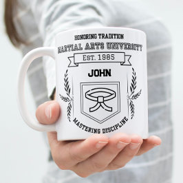 Anpassningsbar Martial Arts Universiteten-Funny Två-Tonad Mugg