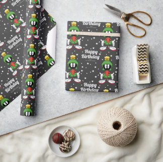 Anpassningsbar MARVIN MARTIAN™ Grattis på födelsed Presentpapper