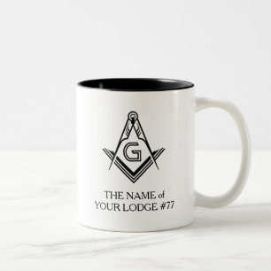 Anpassningsbar Masonic Mugg Freemason-gåvor