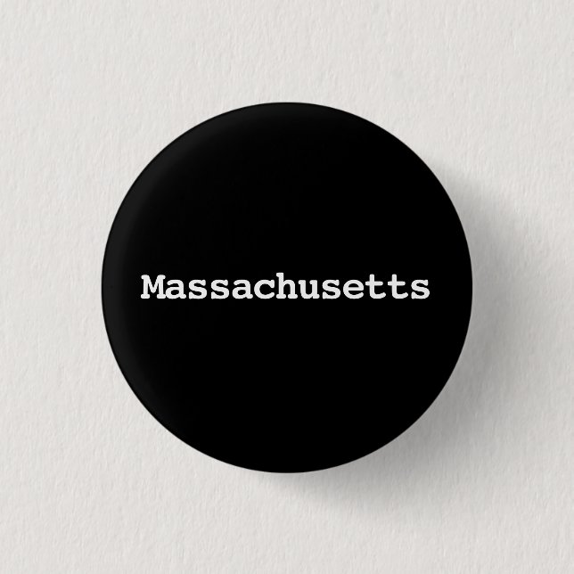 Anpassningsbar Massachusetts-typografi Knapp (Framsida)