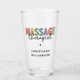 Anpassningsbar Massage Therapist | Gift för massag Glaskopp