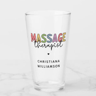 Anpassningsbar Massage Therapist Gift för massag Glaskopp