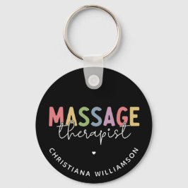 Anpassningsbar Massage Therapist | Gift för massag Nyckelring